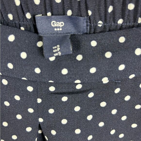 NWT Gap Pleated Navy Polka Dot Flowy Skirt Shorts - Picture 8 of 8